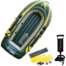 Лодка INTEX Seahawk 2 (68347), 2-местная, 236×114×41 см, вёсла и насос, до 200 кг